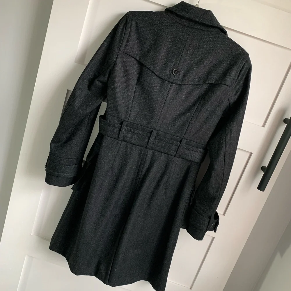 FRENCH CONNECTION | Classic Trench Wool Graphite 8